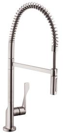 AXOR Steel Optic Single Handle Kitchen Faucet 