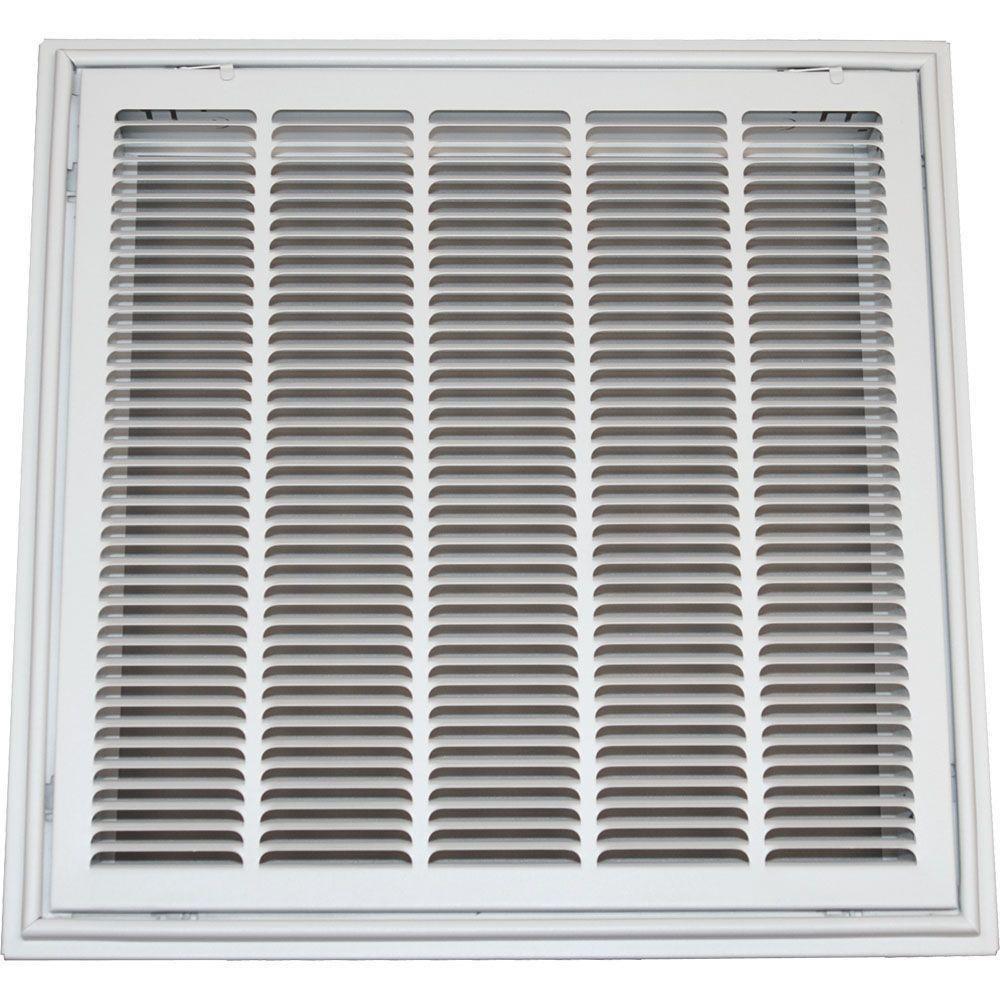 American Metal Products White 24 in. Filter Grille in White 