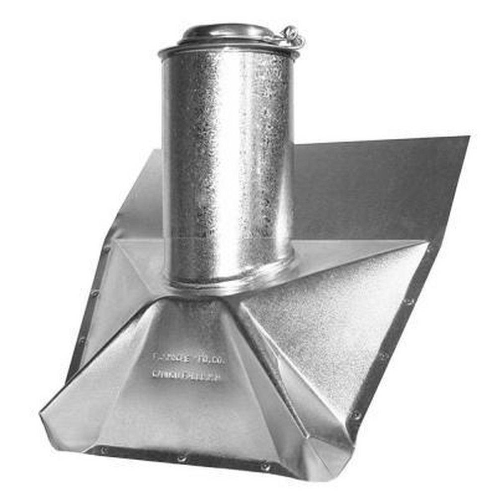 F.J. Moore Galvanized Slant Roof Flashing with Neo 