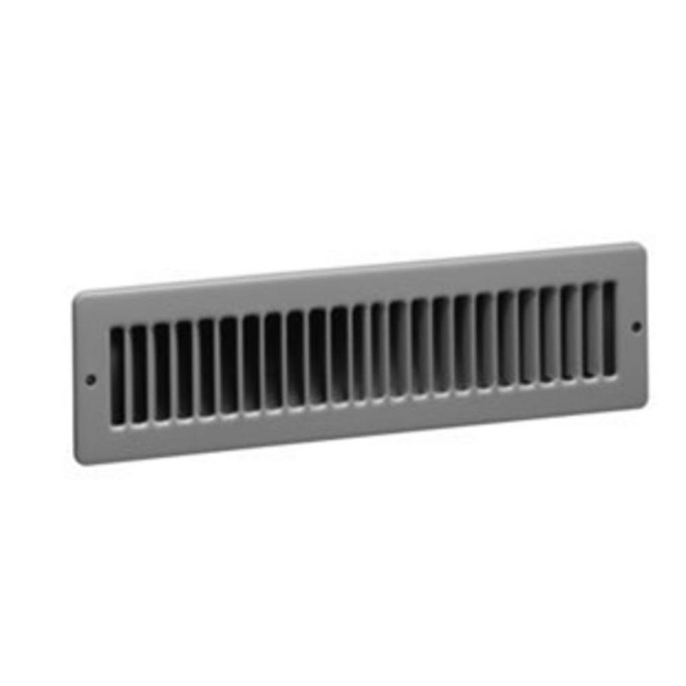 12 x 2 in. Baseboard Register in White 