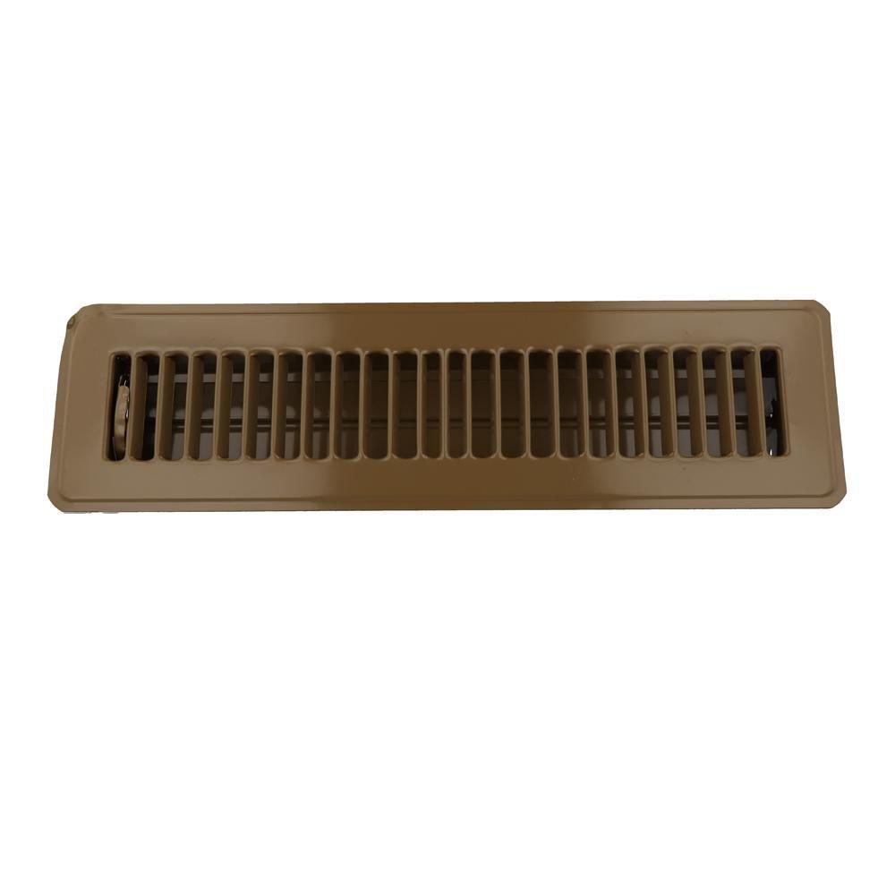 12 x 2 in. Floor Grille in Brown 
