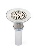 Wide Top Strainer with Tailpiece and Zinc Nuts Chrome