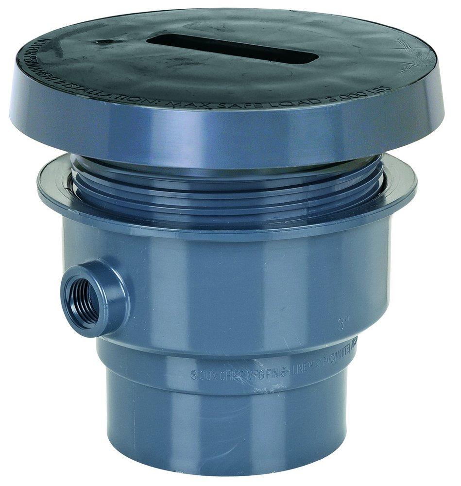 Sioux Chief Grey Hub Plastic Cleanout 