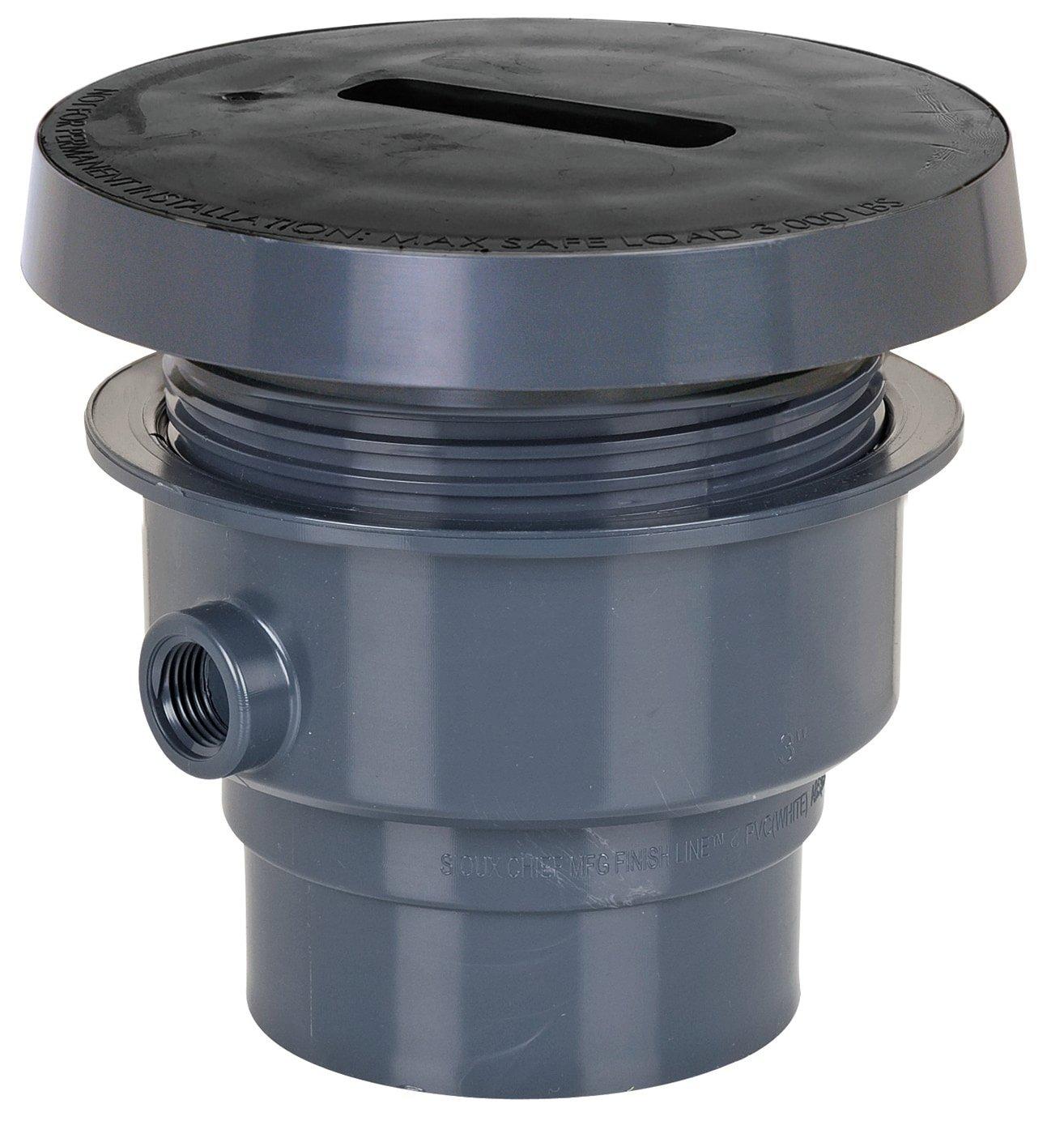 Sioux Chief Grey Hub Plastic Cleanout 
