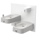 Haws&reg; White CI Wall Mount Drink Fountain 