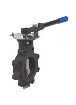 2-1/2 in. Carbon Steel RPTFE Lever Handle Butterfly Valve