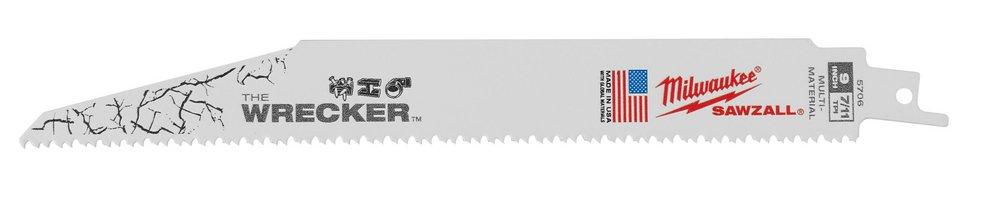 Milwaukee&reg; Silver 9 8 Ton SAWZALL Blade 