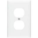 1-Gang Receptacle Wall Plate in White