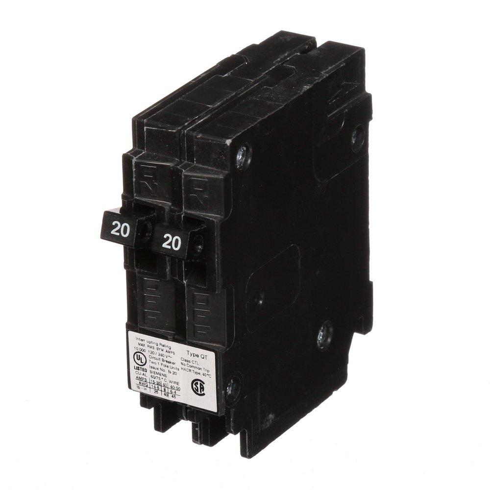 Siemens Energy & Automation 120V 1-Pole Duplex Circuit Breaker 