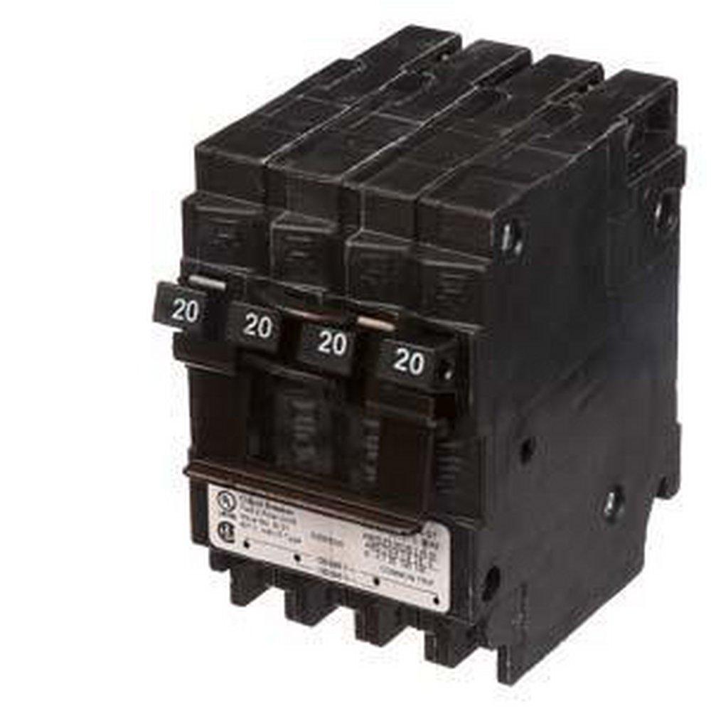 Siemens Energy & Automation 20W 120/240V 2-Pole Quadplex Circuit Breaker 