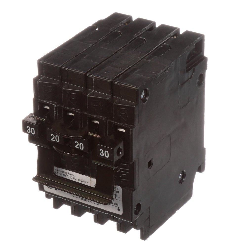 Siemens Energy & Automation 20W 120/240V 2-Pole Quadplex Circuit Breaker 