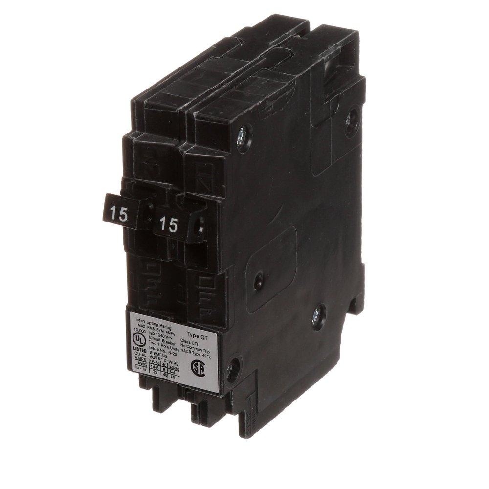 Siemens Energy & Automation 120V 1-Pole Duplex Circuit Breaker 