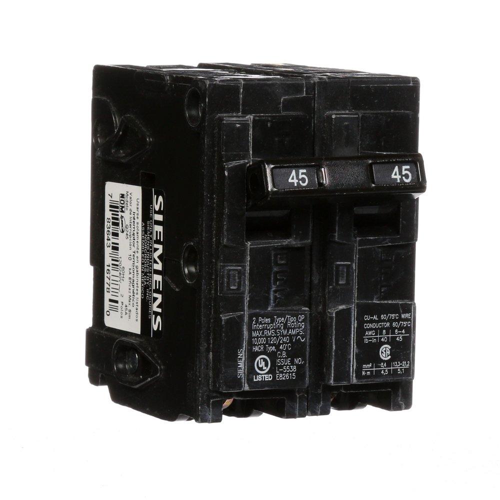 Siemens Energy & Automation 120/240 V 2-Pole Breaker 