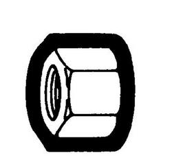 3/8 in. OD Tube Brass Compression Nut