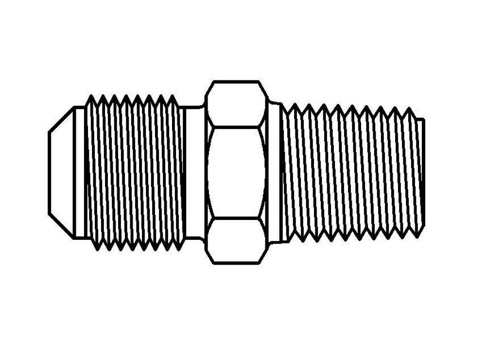 Holyoke Fittings OD Tube x MIPS Brass Flared Union Adapter 