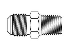 1/2 in. OD Tube x MIPS Brass Flared Union Adapter