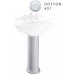 Pedestal Sink Base Bathroom Sink in Cotton