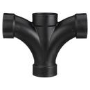 Black ABS DWV Double Fixture Tee 