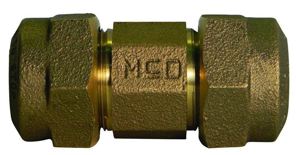 小物 GLEN bullbase A.Y. McDonald 1 in. Compression Brass Coupling | Ferguson