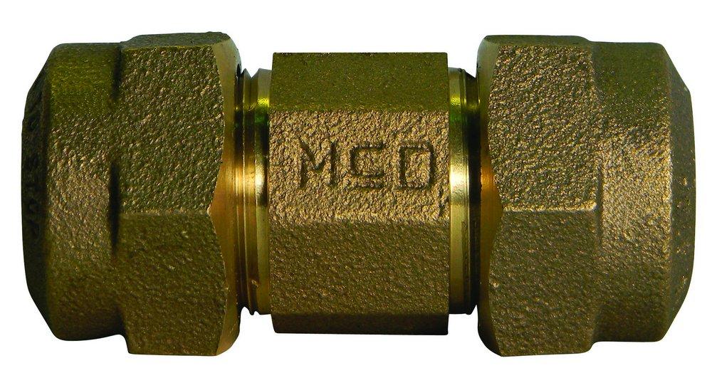 1/4 Brass Compression Coupling with Ferrell Lot of 5 – BME