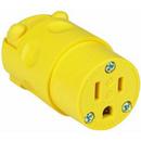 2-14/25 in. 15A Straight Blade Wiring Device in Yellow