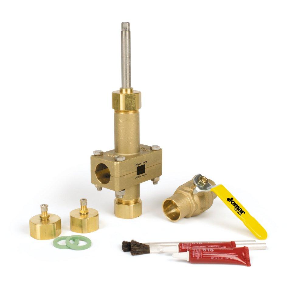 Jomar International Forged Brass Sweat Valve Kit 