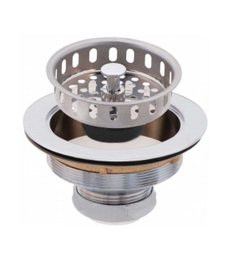 Matco-Norca Polished Chrome Cast Brass Duo Strainer 