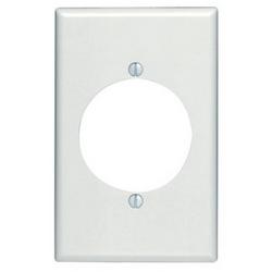 Flush Mount Receptacle Wall Plate in White