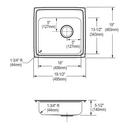 Elkay Brushed Satin 19-1/2 x 19 in. Stainless Steel Single Bowl Drop-in Kitchen Sink in Brushed Satin 