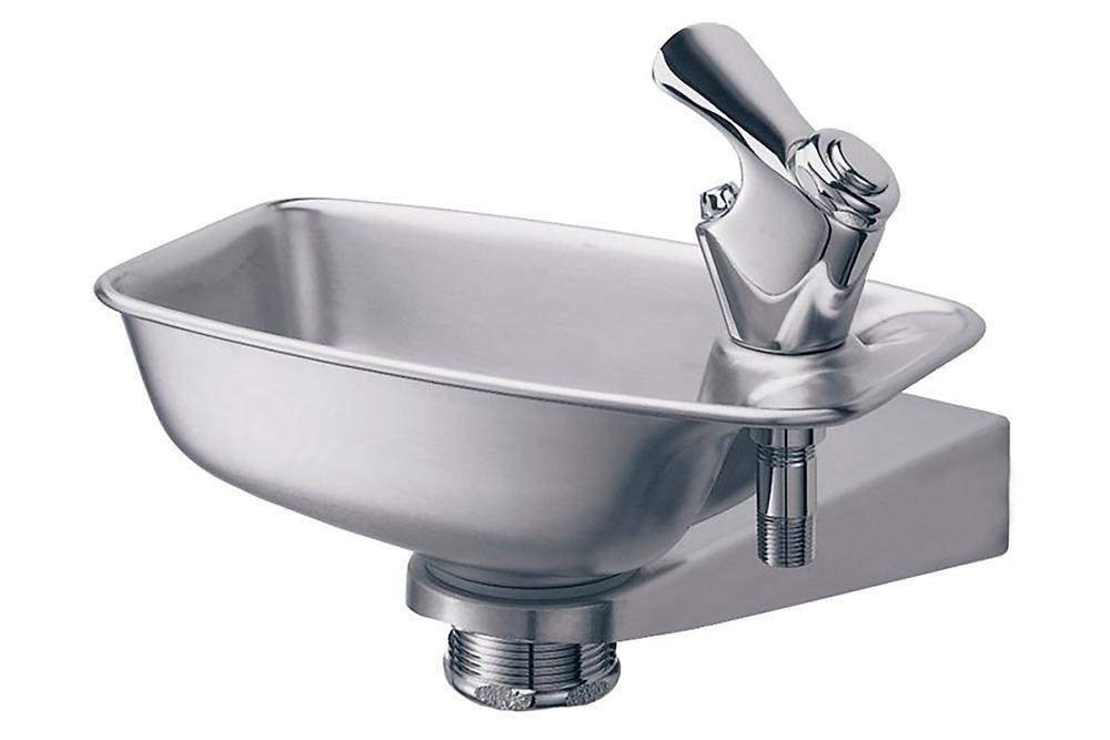 Elkay Satin Wall-Mount Basket Drinking Fountain 