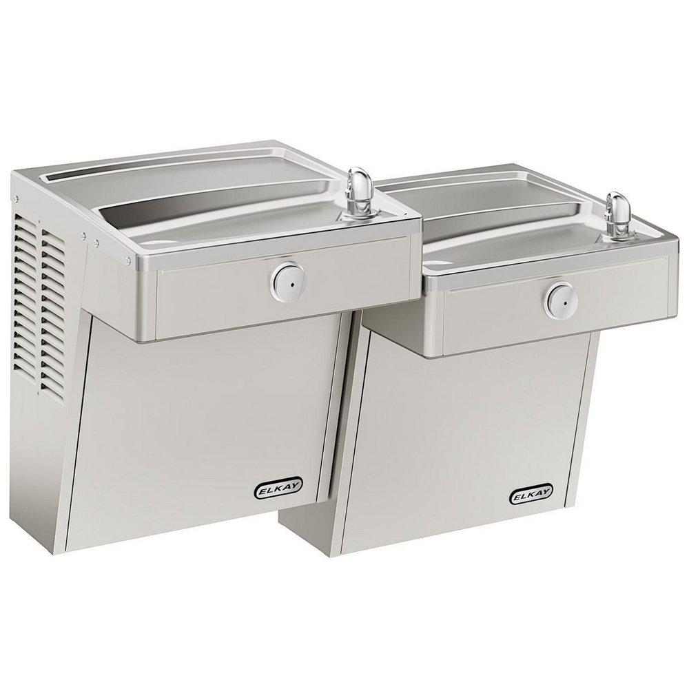 Elkay Stainless Steel 8 gph Filtered Bottle Filling Station with Single Vandal Resistant Cooler 