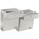 Filtered Two Station Wall Mount Water Cooler, Vandal-Resistant in Stainless Steel