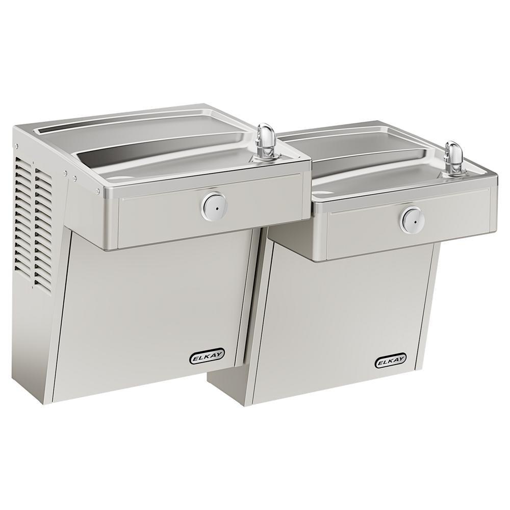 Elkay Stainless Steel 8 gph Filtered Bottle Filling Station with Single Vandal Resistant Cooler 