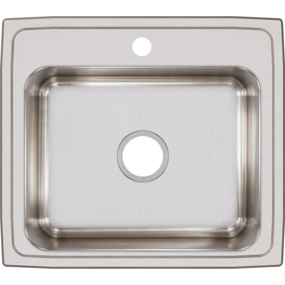 Elkay Lustrous Satin 22 x 19-1/2 in. Stainless Steel Single Bowl Drop-in Kitchen Sink in Lustrous Satin 
