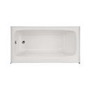 60 x 32 in. 3 Wall Alcove Rectangle Bathtub with Left Hand Drain in White