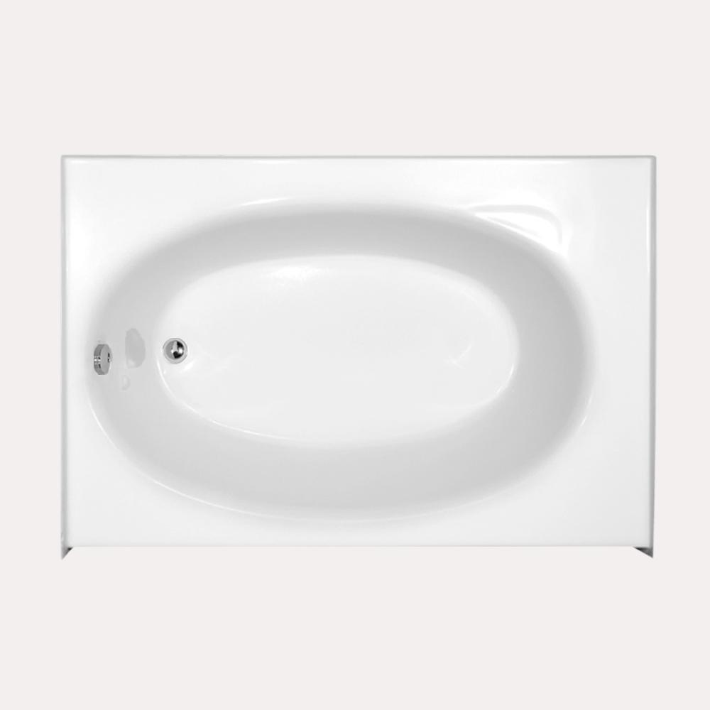 Hydro Systems White 60 x 36 in. Soaker Drop-In Bathtub with Left Drain 