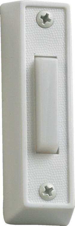 Plastic Door Chime Button in White