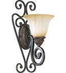8 in. 1-Light Wall Sconce in Toasted Sienna