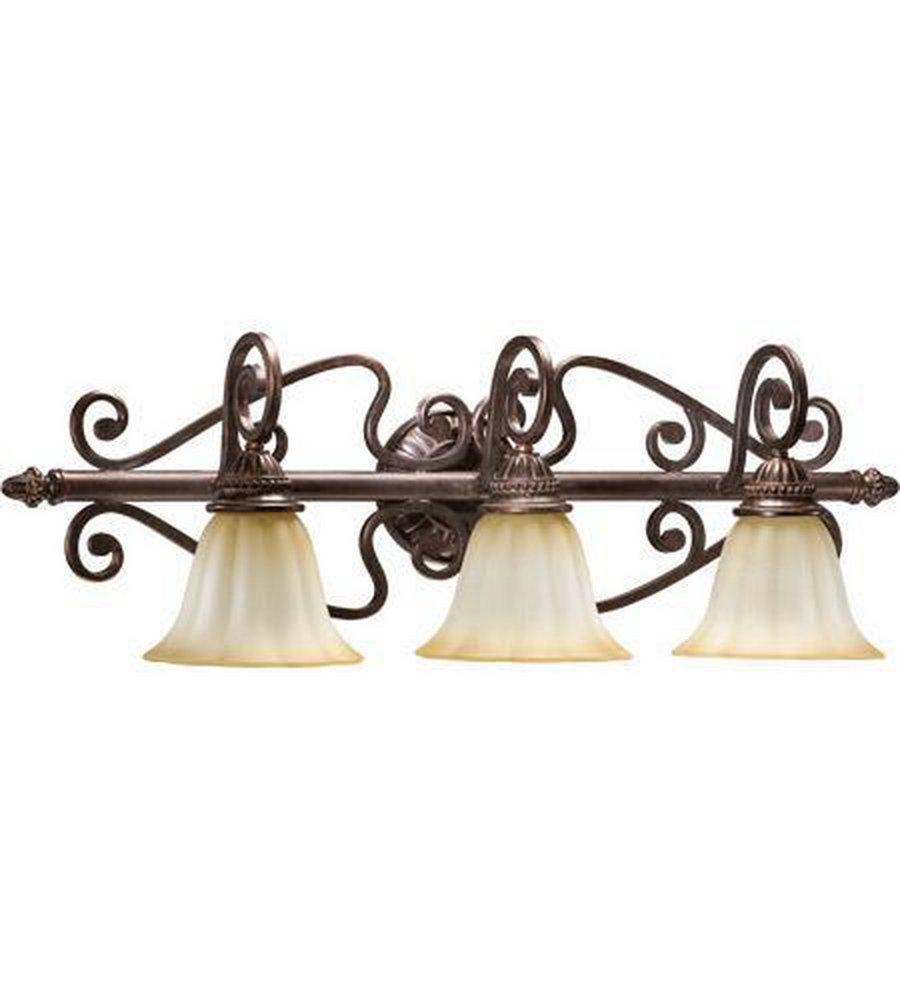 Quorum International Toasted Sienna 3-Light Vanity 