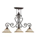 Quorum International Toasted Sienna 3-Light Island 