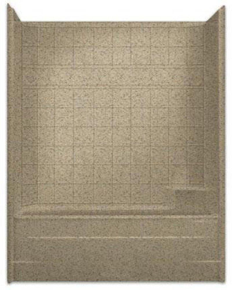 Aquarius Industries White 60 x 32 in. Tub and Shower Tile Millenia in White 