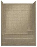 Aquarius Industries White 60 x 32 in. Tub and Shower Tile Millenia in White 