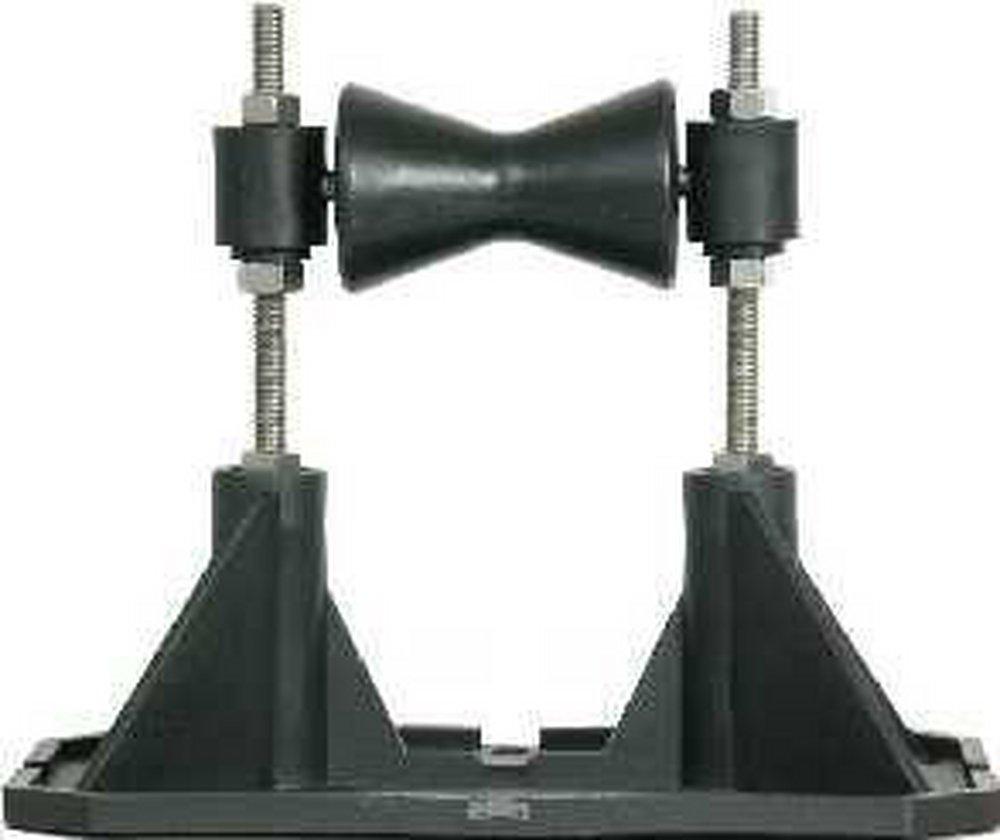 Mapa Manufacturing Carbon Black 5 in. Stainless Steel and Plastic Pipe Support 