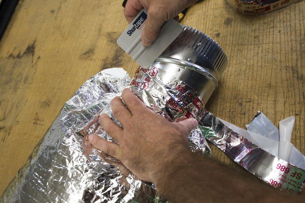 Shurtape Silver 100 ft. UL 181B-FX Printed Silver Butyl Aluminum Foil Tape 