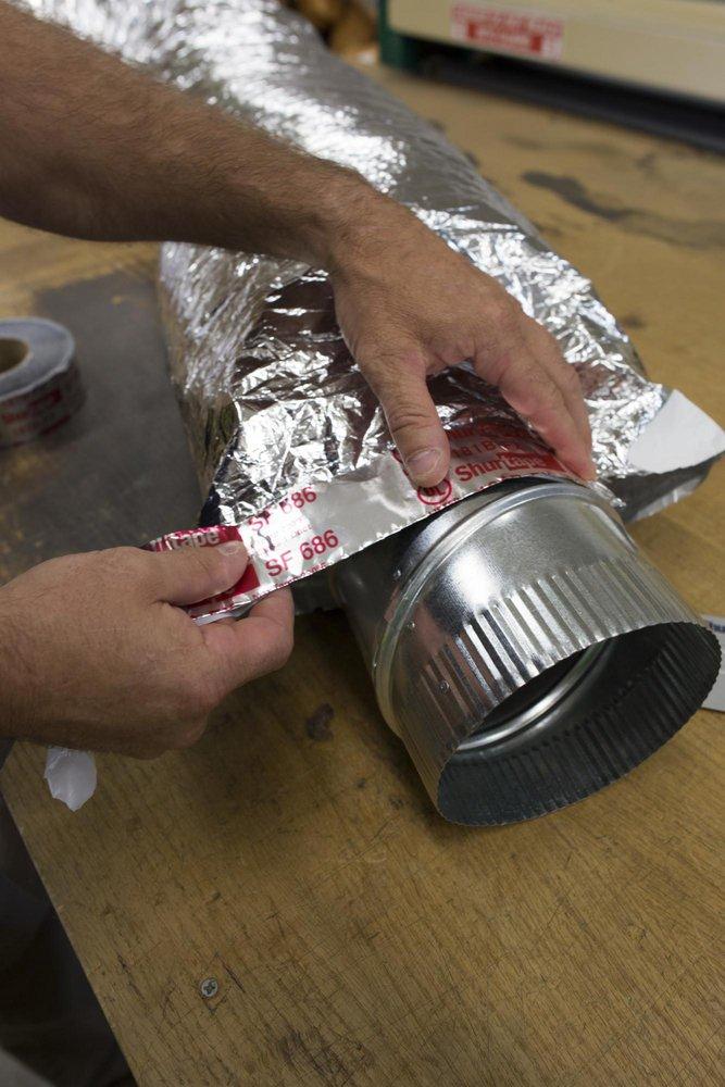 Shurtape Silver 100 ft. UL 181B-FX Printed Silver Butyl Aluminum Foil Tape 