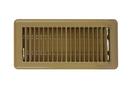 6 x 14 in. Steel Floor Diffuser with Multi-Angled Fins in Brown