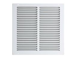 6 x 6 in. 1-Way Stamped Steel Return Air Grille in White