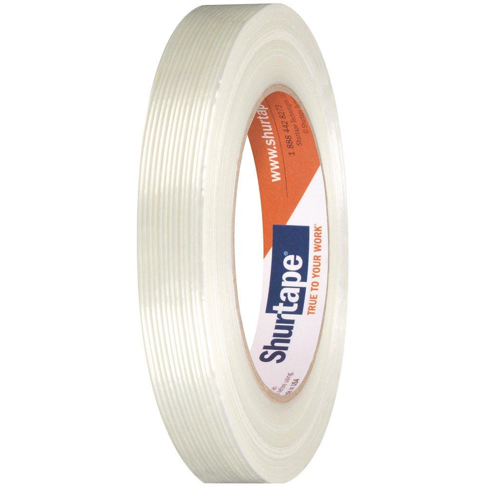 Shurtape White 3/4 in. Plastic and Rubber Strapping Tape in White 