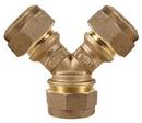 1 x 3/4 x 3/4 in. Q CTS Compression Water Service Brass Wye Branch