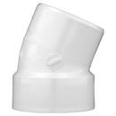 White PVC DWV 22-1/2° Street Elbow 